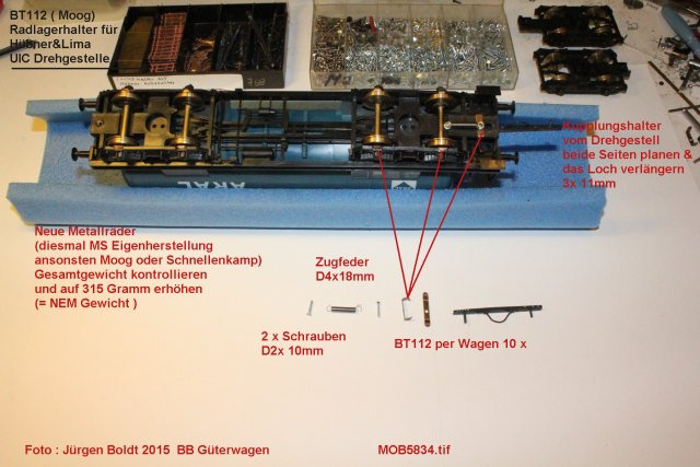Güterwagen bei der MOB MOB5834
