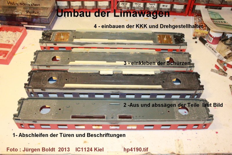2tes Projekt 2014 -Der IC 1124 Kiel in 0 Hp4190