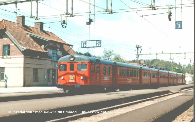 Der Bahnhof Munkedal  Munkx687