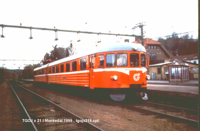 Der Bahnhof Munkedal  Tgojx219