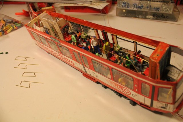 Strassenbahn - Bastelbogen Hp2727